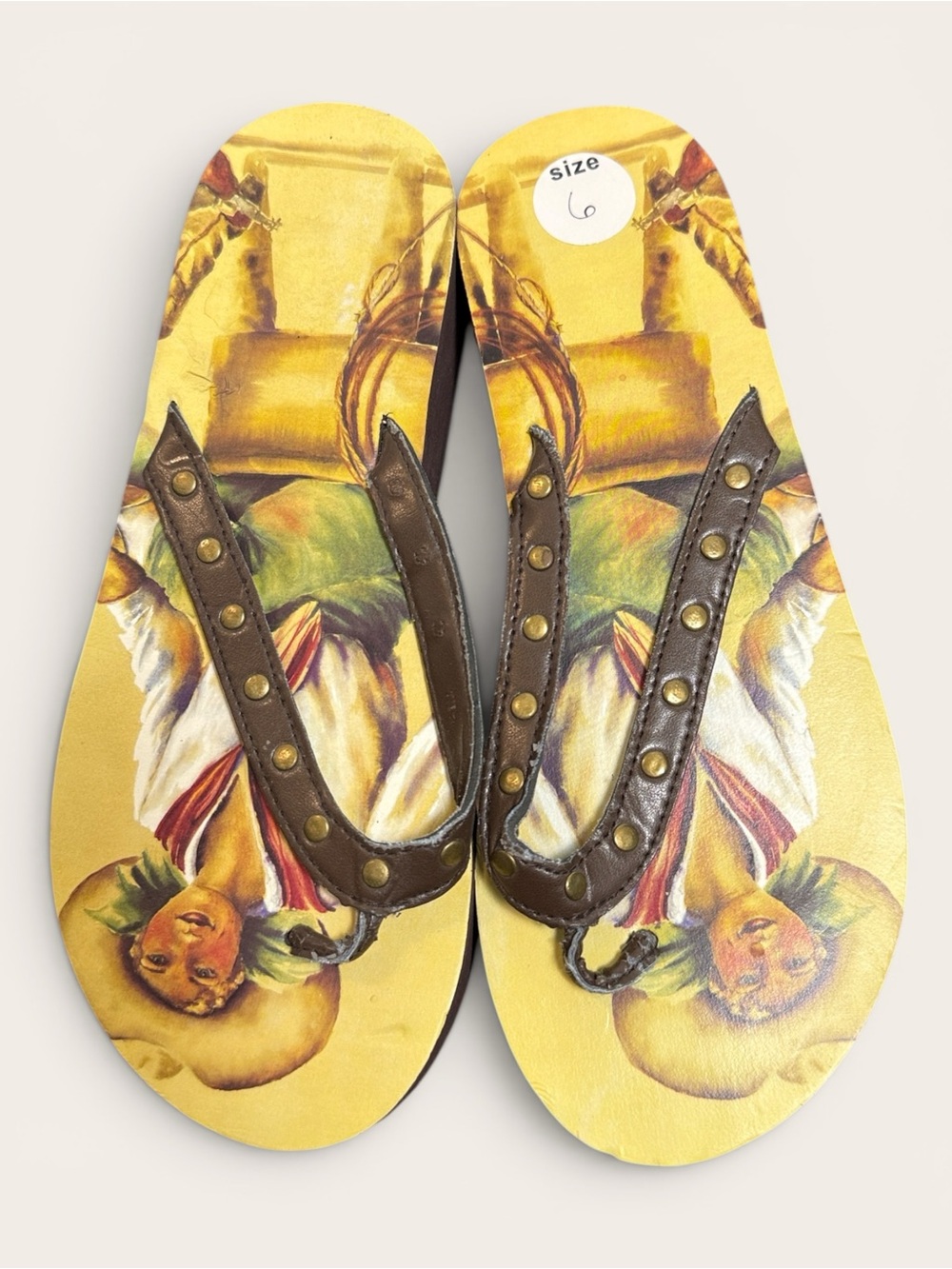 BAREBACK Kicker Flip Flop Built Up 1.25 Size 6 NEW - Picture 2 of 8